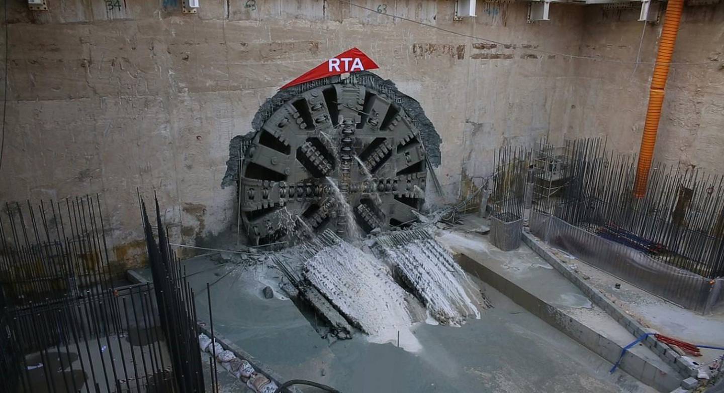 A Dubai Metro tunnel being drilled for Expo 2020. Courtesy RTA Dubai