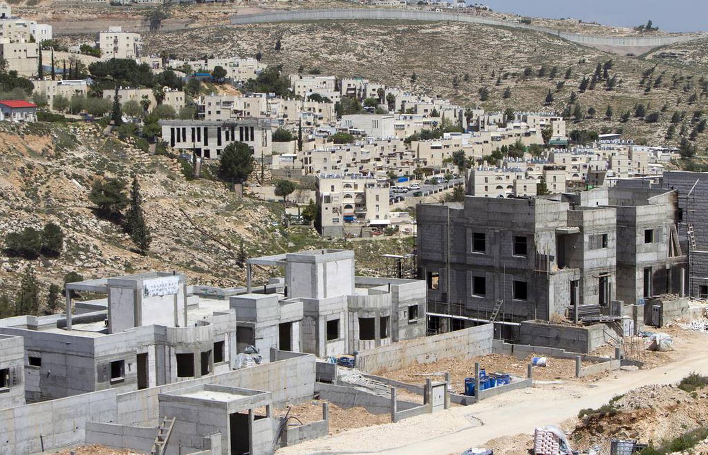 Jewish settlements in the occupied West Bank. Ahmad Gharabli / AFP