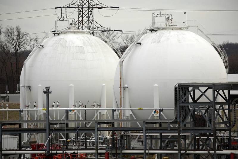 Storage tanks at the Valero Energy oil refinery in the US. The IEA agreed on Tuesday to release 60 million barrels of oil from emergency stocks to bring stability to energy markets as military conflict escalates in Ukraine. Bloomberg