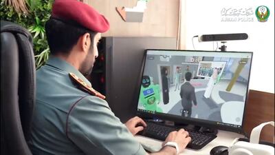 Ajman police have also begun testing how to use the metaverse. Photo: Ajman Police