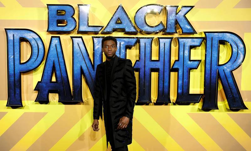 Actor Chadwick Boseman arrives at the premiere of 'Black Panther' in London, Britain. Reuters