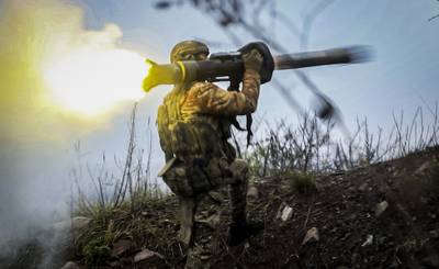 A Ukrainian soldier fires an anti-tank missile in the Donetsk region. Ukrainian forces may launch another surprise attack to retake conquered territory. AP