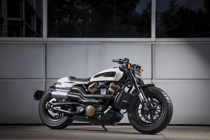 The Custom and the other new petrol bikes have a mooted launch date of 2020. Harley-Davidson