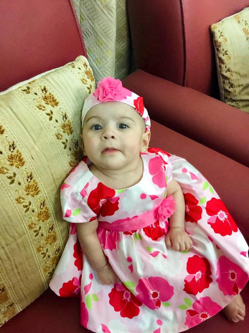 Mirha Faraz Qureshi aged 4 months. Courtesy Faraz Qureshi