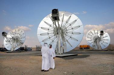 The Mohammed bin Rashid Al Maktoum Solar Park in Dubai. Green, social and sustainability bonds provide investors with clarity and transparency in terms of what is being financed or refinanced with the proceeds raised from their issuance. Photo: Reuters