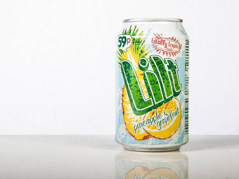 Lilt first went on sale in 1975, with the strapline 'The Totally Tropical Taste'. Alamy