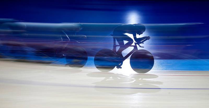 Team Inspired's Rhys Britton, Alfred George, Ethan Vernon and Sam Watson in the mens' team pursuit, during Day 3 of the UK National Track Championships in Manchester, on Sunday, January 26. PA