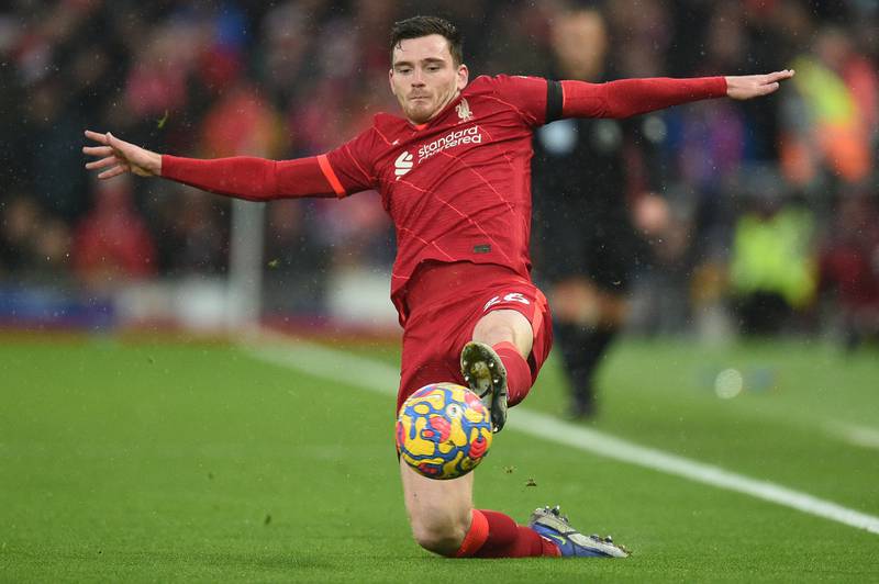 3) Andrew Robertson (Liverpool) Eight assists in 16 games. AFP