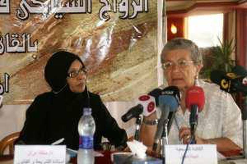 August 15, 2009-Cairo, Egypt  Amina Shafiq & Malika Razzaz Claude Stemmelin for The National *** Local Caption ***  006.jpg