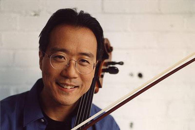 Yo-Yo Ma will perform Thursday evening at the Emirates Palace and at Al Jahili Fort on Saturday.