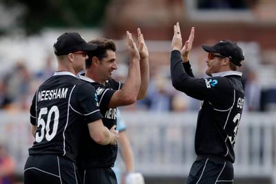 Colin de Grandhomme (6/10): Struggled in the middle especially against the pace of Jofra Archer before getting out for just 16. He bowled much better than he batted, taking 1-25 in a stingy 10-over spell. Dropped what seemed like a straightforward return catch from Jonny Bairstow, though. AP Photo