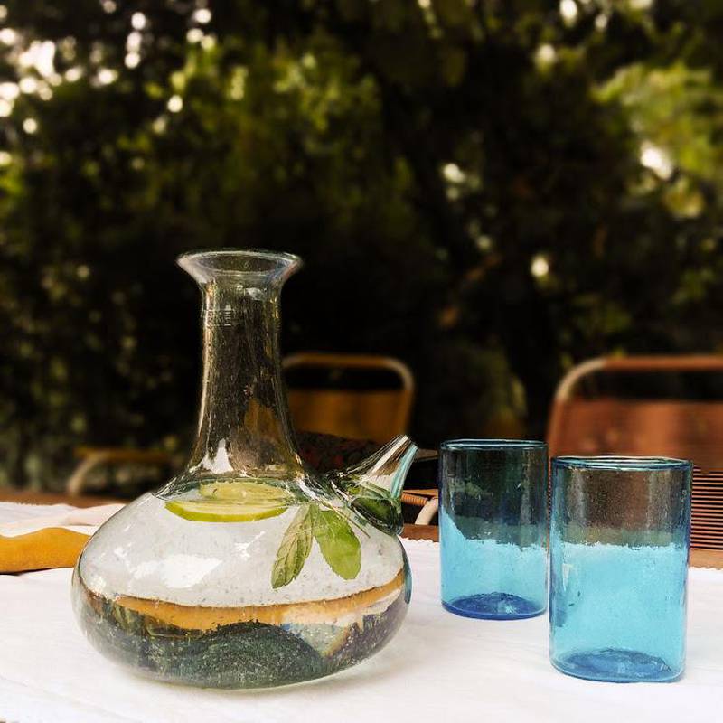 Ziad Abi Chaker is leading an initiative to transform the shattered glass left in the wake of the Beirut blast into beautiful and affordable glassware. Courtesy Ziad Abi Chaker