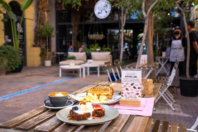 Breakfast and lunch is the order of the day at Boston Lane in Dubai. Photo: Boston Lane