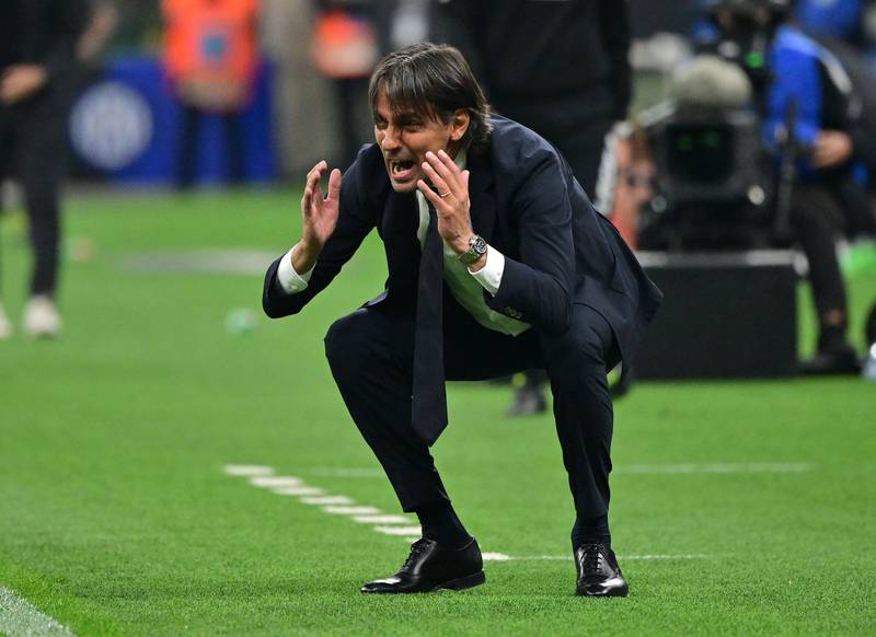 Inter Milan manager Simone Inzaghi. Reuters