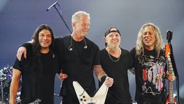 American rockers Metallica, whose hit Enter Sandman was this writer's top song on Spotify. Getty Images