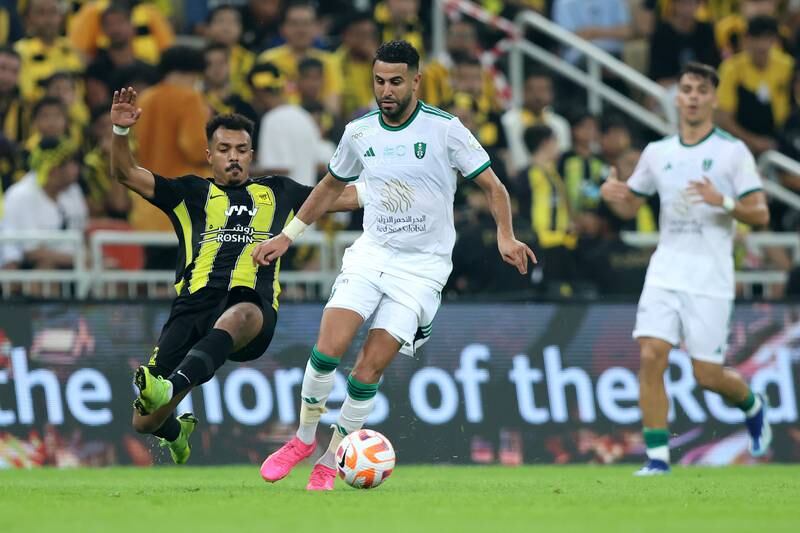 Riyad Mahrez and Al Ahli face Al Wehda on Saturday. Getty