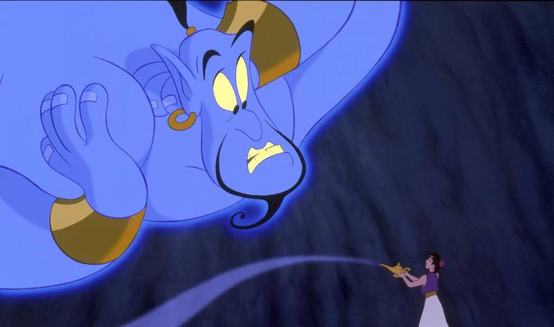 Robin Williams voiced the character of the genie in 'Aladdin'. Photo: Disney