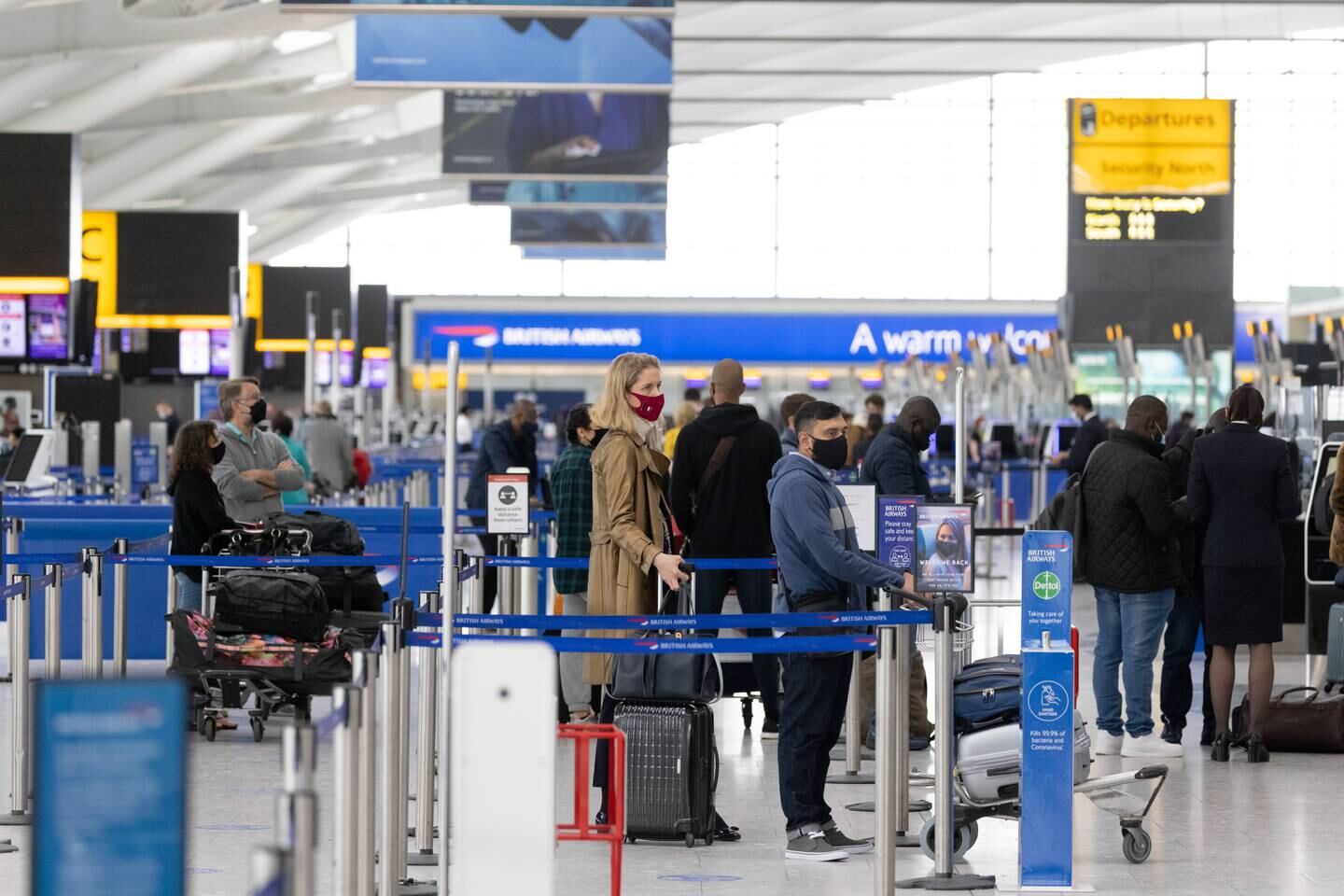 Heathrow is hoping for a strong summer season to bounce back from the Covid-19 pandemic. Photographer: Jason Alden/Bloomberg via Getty Images