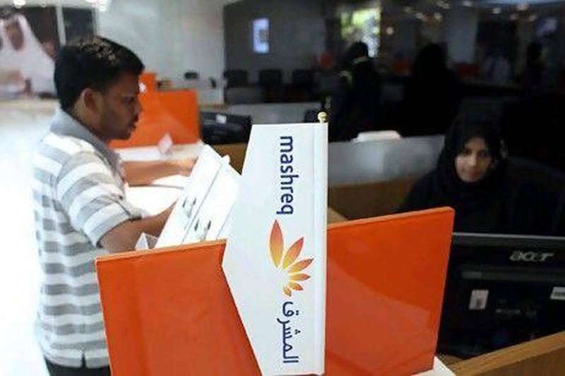 Mashreq bank customers can now open a bank account in 30 minutes, as well as receive their ATM card. Rich-Joseph Facun / The National