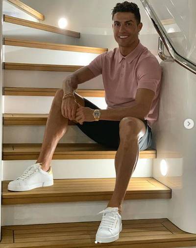 Juventus star Ronaldo also spent time in Greece before heading to France.    Courtesy Cristiano Ronaldo / Instagram