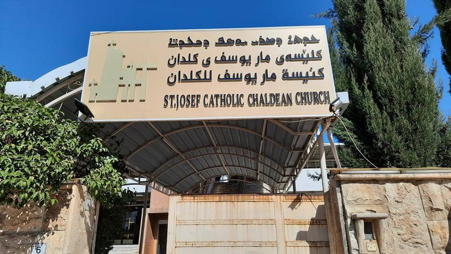 St Joseph's Chaldean Catholic Church in Sulaimaniyah, northern Iraq. Dana Taib Menmy for The National