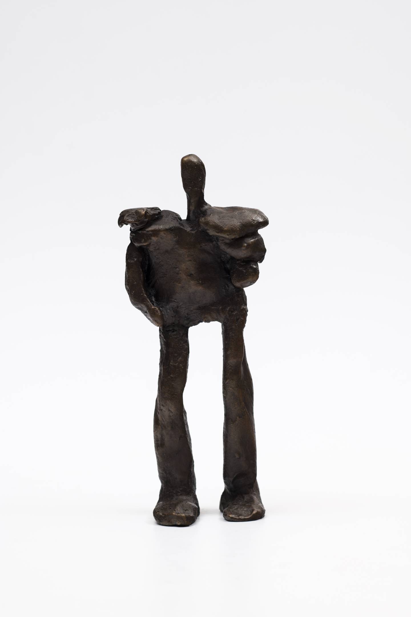 Originally cast in clay, 'The Master' was one of Simone Fattal's favourite sculptures. She recast the work in bronze in 1998 after it broke apart. Photo: Fancois Doury