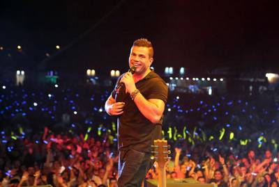 Amr Diab performed as part of the Jeddah Season earlier this month. Picture courtesy FLASH Entertainment