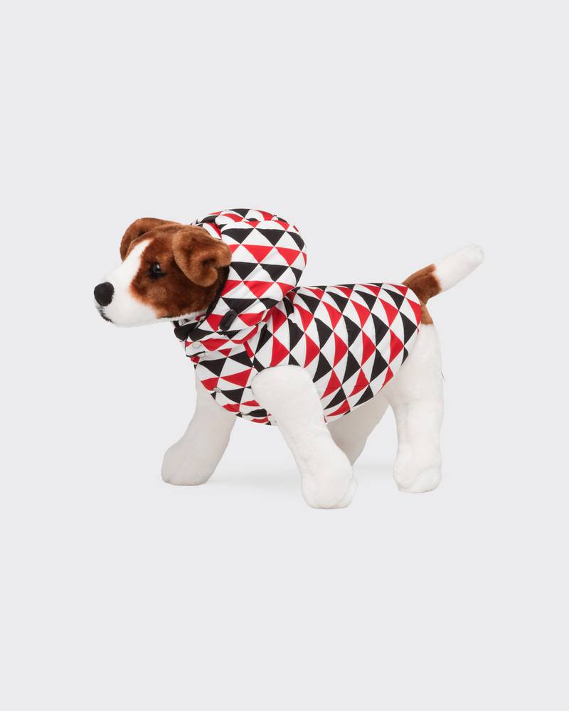 Re-Nylon quilted dog coat with hood, Dh2,754 ($749), Prada. Photo: Prada