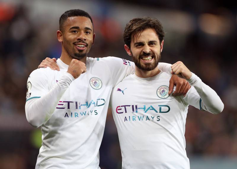 Bernardo Silva: 8 - The Portugal international picked up spaces just off Sterling successfully. He finished a fantastic volley in the first-half, even though he had enough time to take a touch and shoot. PA