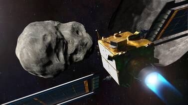 An image that illustrates this article Nasa's Dart spacecraft smashes into asteroid in landmark test