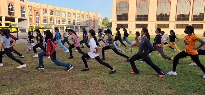 The Indian High School created a programme of activities to mark National Day and Dubai Fitness Challenge