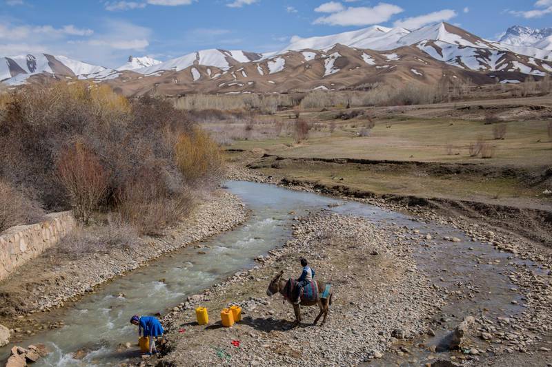A rural scene from Bamyan; an area where tourists come for trekking and camping and often stay in local villages. 