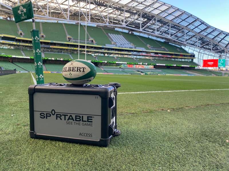 The smart ball was trialled in Ireland at the Aviva Stadium in Dublin and will be in use for their matches against England and France 