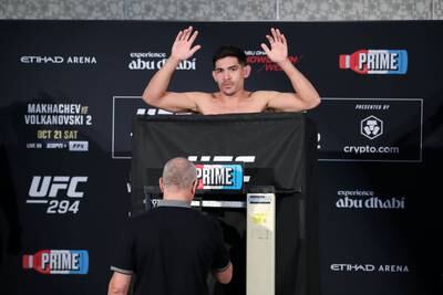 UFC lightweight Mike Breeden misses weight for his fight against Anshul Jubli at UFC 294.