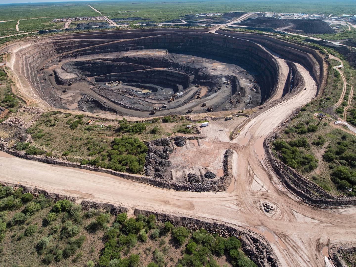 The Lucara-run Karowe diamond mine in Botswana, a country which relies on mined diamonds for 80 per cent of its export earnings