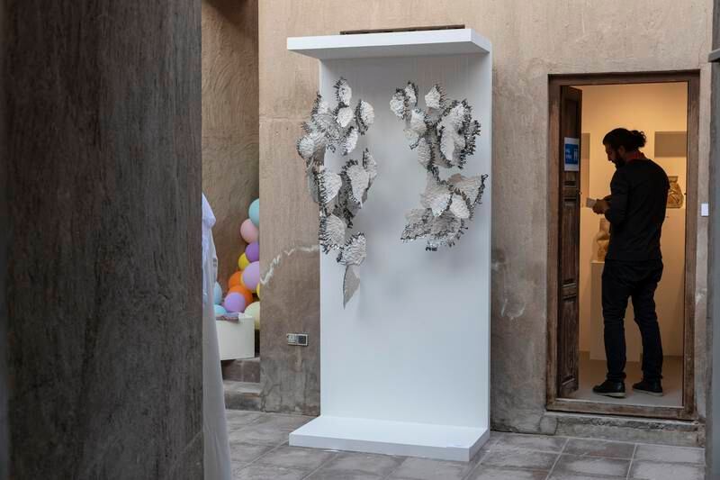 Artwork is displayed throughout the Al Fahidi district as part of the festival