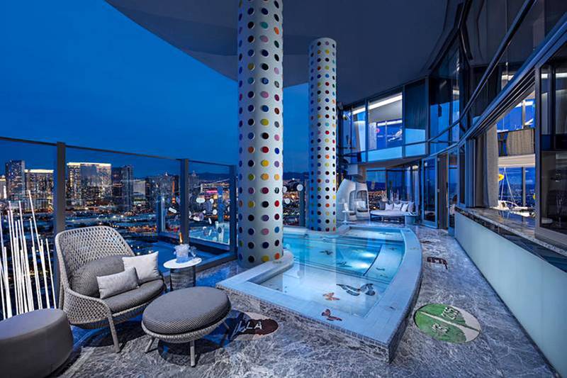 The Empathy Suite designed by Damien Hirst at Palms Casino Resort, Las Vegas. Courtesy Clint Jenkins