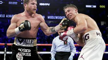 An image that illustrates this article Canelo Alvarez and Golovkin trilogy bout set for September