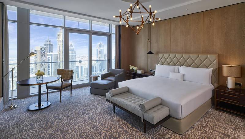 Guests staying at Dubai's Waldorf Astoria DIFC can book Covid-19 tests to be taken in-room, with a turnaround time of 24 hours. Courtesy Waldorf Astoria