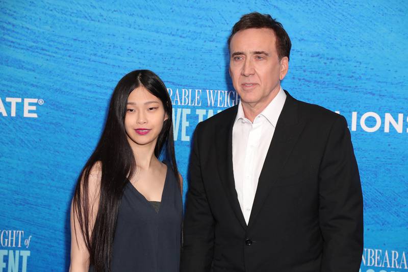 Actor Nicolas Cage said hello to his third child this year, his first with wife Riko Shibata. Getty Images via AFP