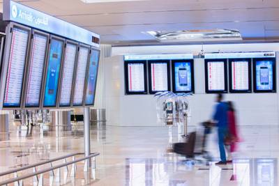 Passengers heading for Dubai can now be tested for Covid-19 at a greater number of facilities after the Emirates airlines recognised more clinics outside the Pure Health network. Getty Images