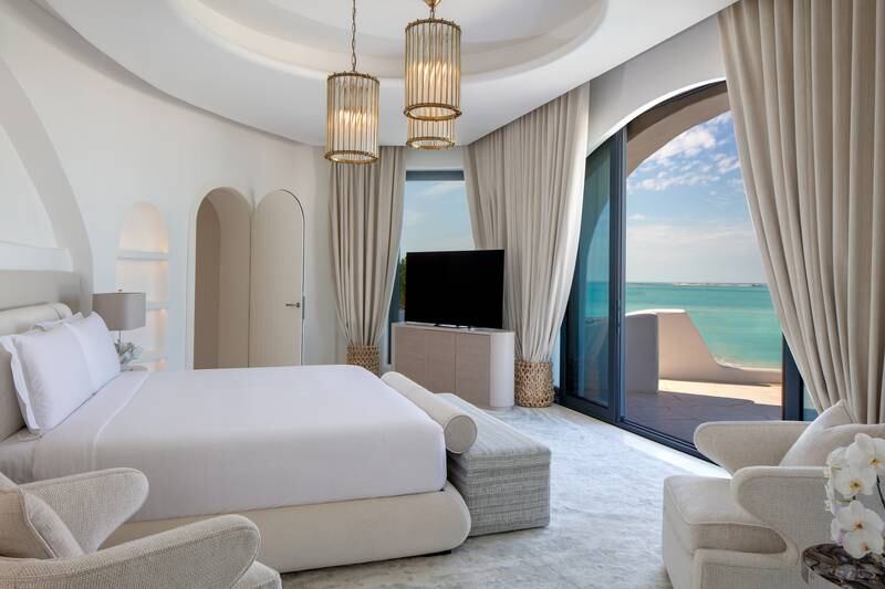 Neutral tones and soft furnishings complete this Royal Suite. Photo: Minor Hotels