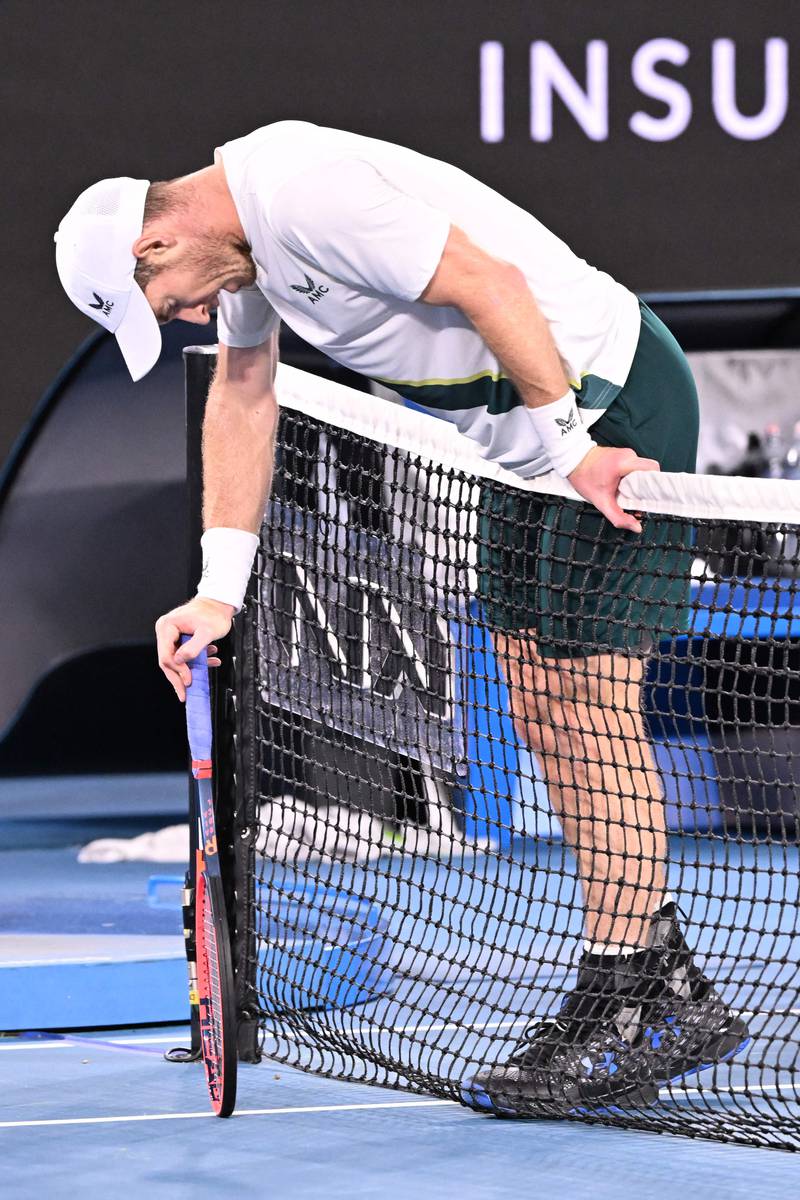 Andy Murray struggles against Roberto Bautista Agut. AFP