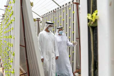 Sheikh Mohamed bin Zayed with Hamed Al Hamed. Image: MOPA