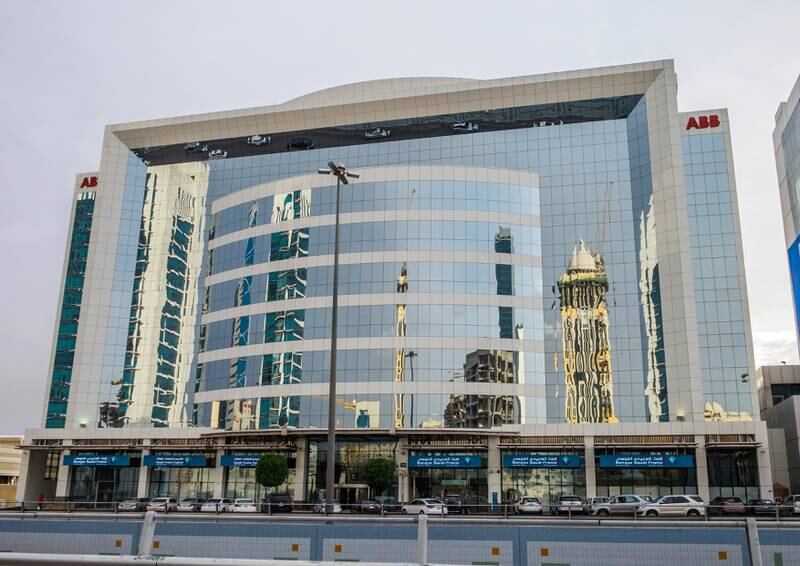 The exterior of Banque Saudi Fransi is shown in Riyadh, Saudi Arabia, April 23, 2016. Photographer: Waseem Obaidi for The National *** Local Caption ***  015Riyadh assignment_.jpg