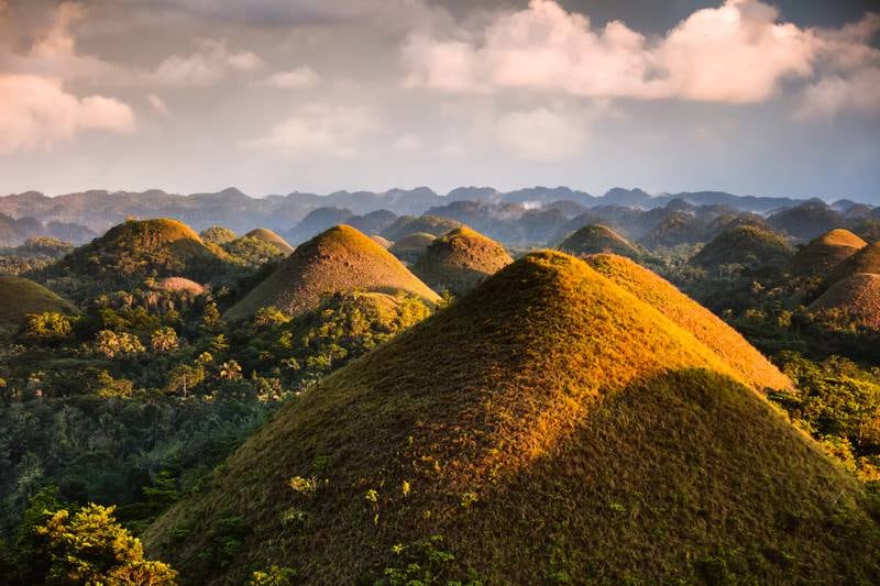 The famous Chocolate Hills in the Bohol province of the Philippines. Getty Images