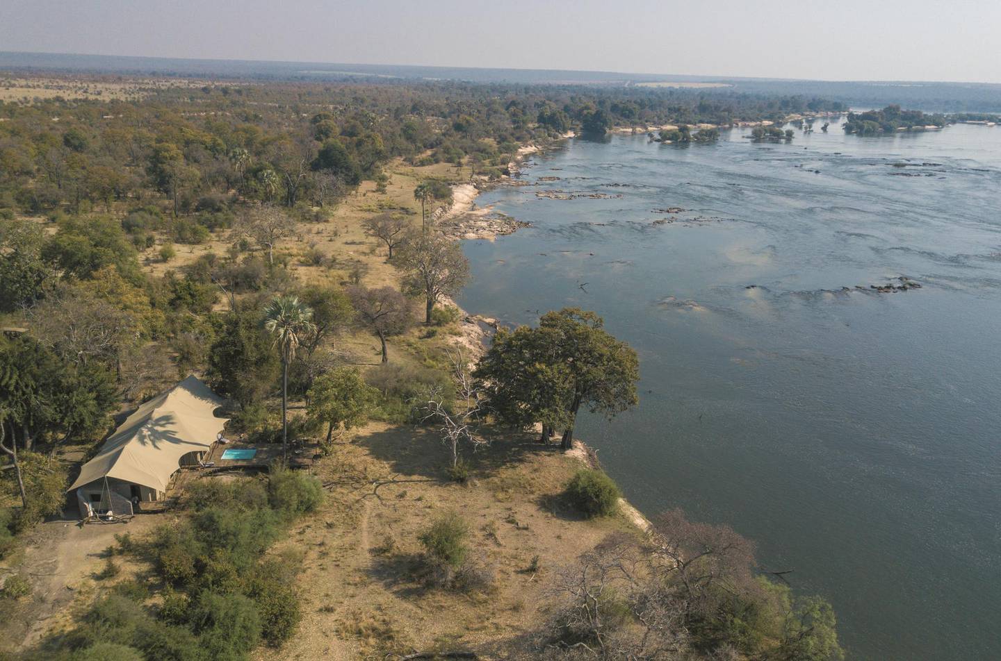 The lodge is located 20km upstream from Victoria Falls. Courtesy Andrew Howard Photo