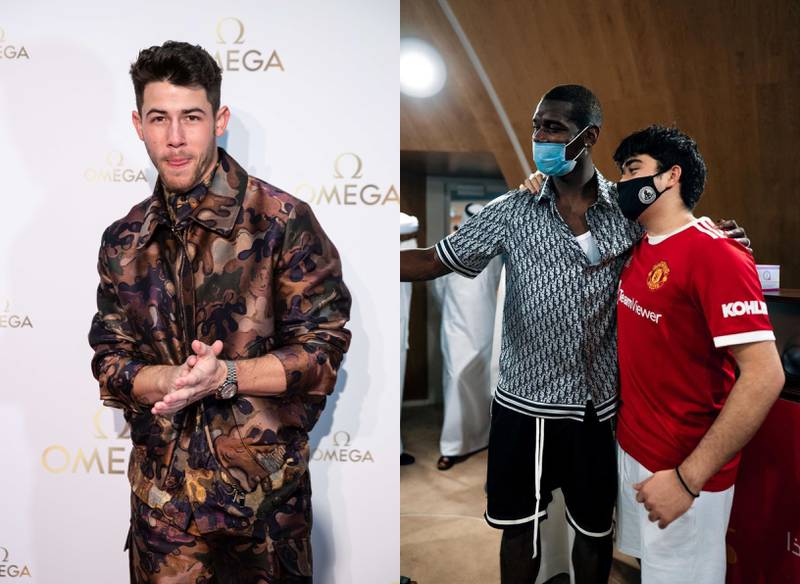 Nick Jonas and Paul Pogba are among the stars who were in the UAE this week.