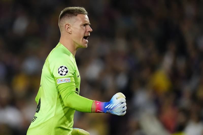 BARCELONA PLAYER RATINGS: Marc-Andre Ter Stegen – 7. Beaten by Dzeko’s 16th-minute effort which hit the bar and bounced down just in front of his line. Saved from Mkhitaryan on 24 and Dumfries on 27. Big save from Calhanoglu on 59 but Inter scored three, benefitting from some pinball football on a wild, engrossing night. So exposed for Gosens’ third he could do little. Stunning save after 95 minutes. EPA