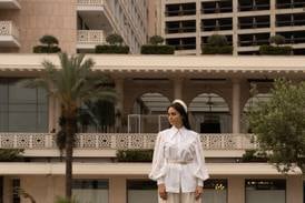 Mayssa Jallad in front of the Phoenicia Hotel in Beirut. Photo: Mayssa Jallad